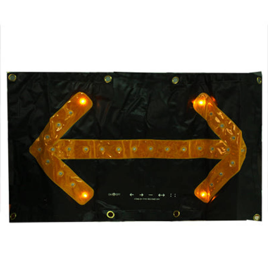 30 LED Car Safety Hazard Traffic Two-way Arrow Direction with Key Indicator Switch Signal Sign, Y...