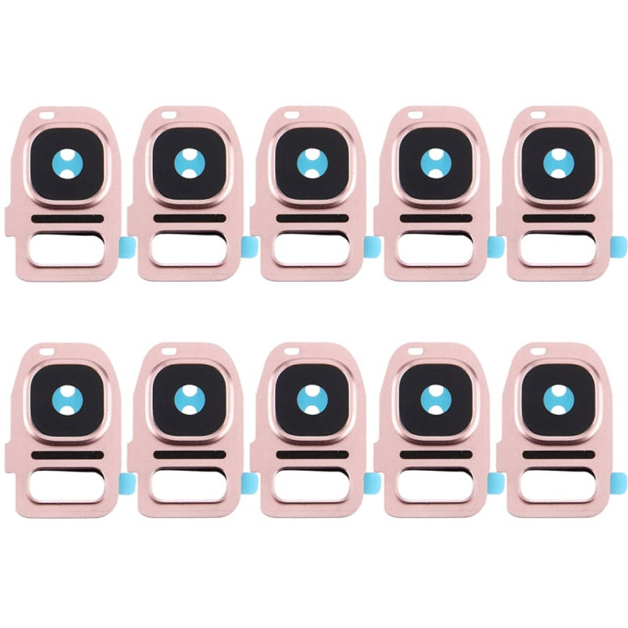 For Galaxy S7 / G930 10pcs Rear Camera Lens Cover + Flashlight Bracker, For Samsung Galaxy S7 / G930