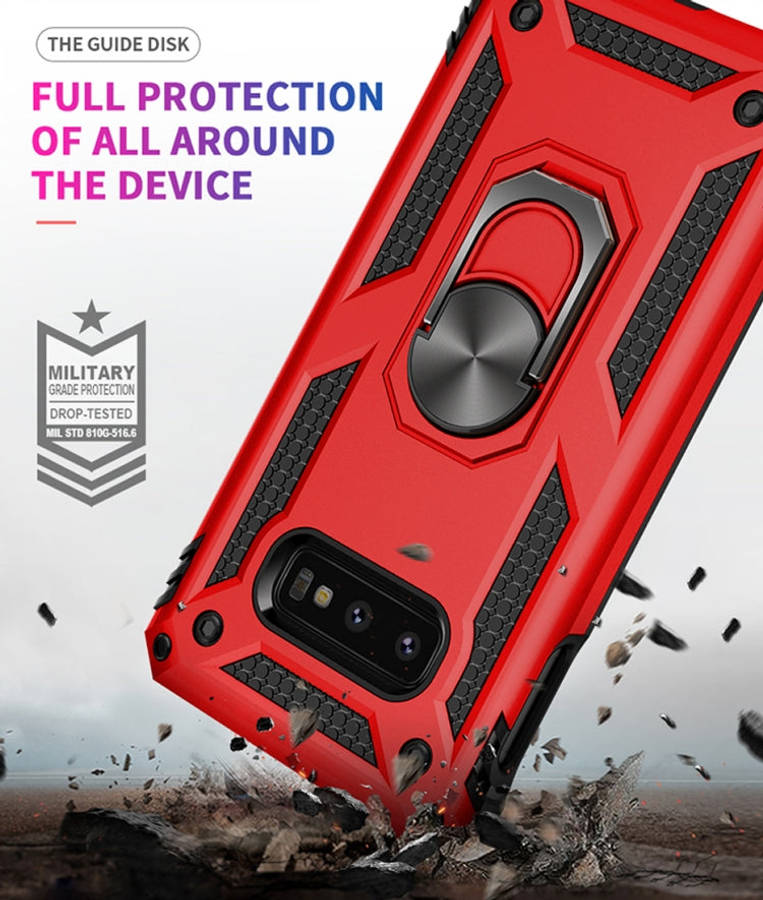 Sergeant Armor Shockproof TPU + PC Protective Case for Galaxy S10e, with 360 Degree Rotation Hold...