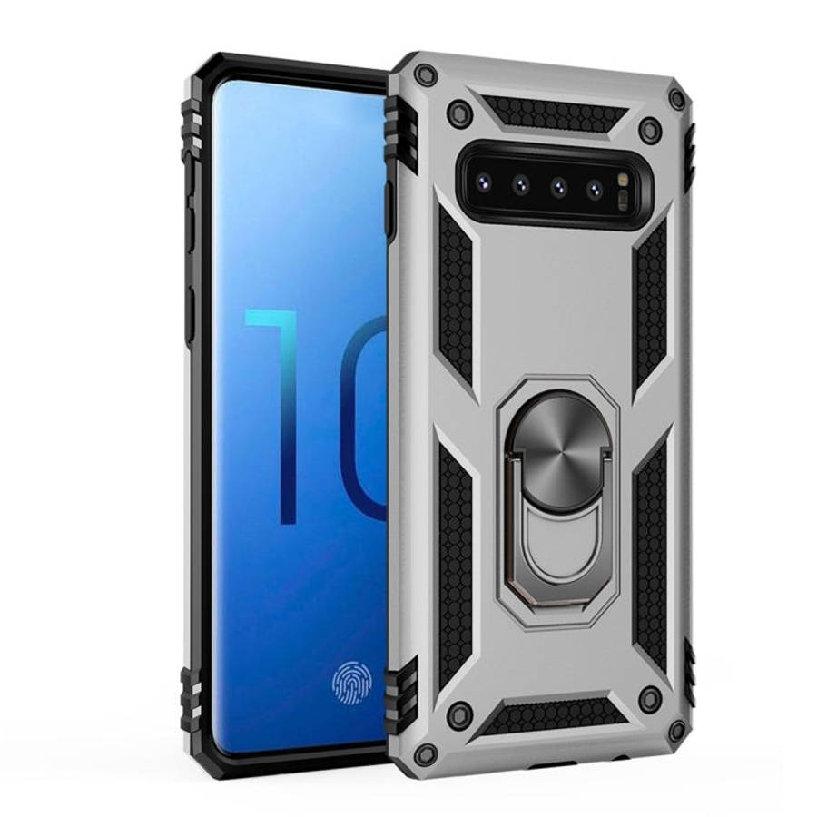 Sergeant Armor Shockproof TPU + PC Protective Case for Galaxy S10, with 360 Degree Rotation Holde...