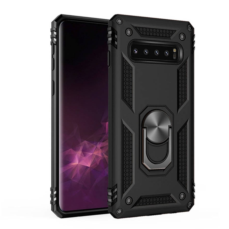 Sergeant Armor Shockproof TPU + PC Protective Case for Galaxy S10 Plus, with 360 Degree Rotation ...