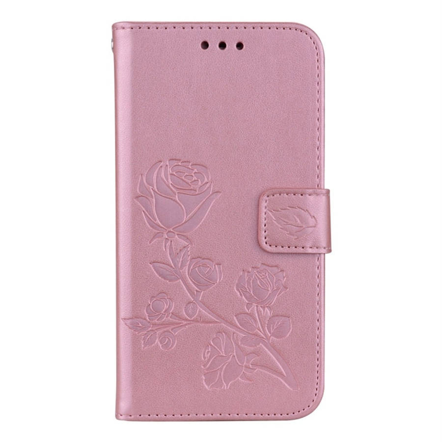 For Galaxy J3 (2017) / J330 (EU Version) Roses Pressed Flower Pattern Horizontal Flip Leather Cas...