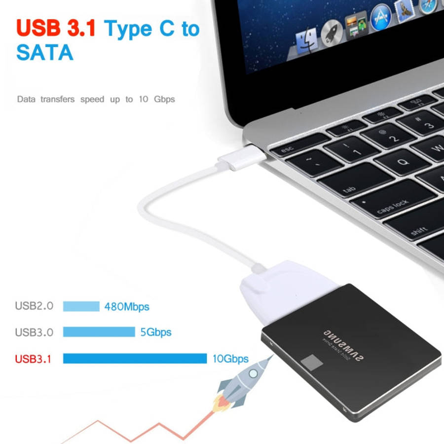 USB-C / Type-C To 22 Pin SATA Hard Drive Adapter Cable Converter, Total Length: about 23cm