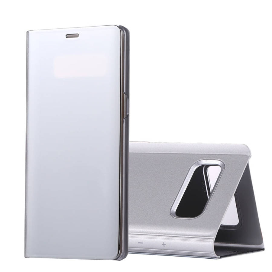 For Galaxy Note 8 Electroplating Mirror Horizontal Flip Leather Case with Sleep / Wake-up & Holde...