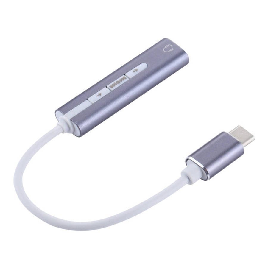 Aluminum Shell 3.5mm Jack External USB-C / Type-C Sound Card HIFI Magic Voice 7.1 Channel Convert...