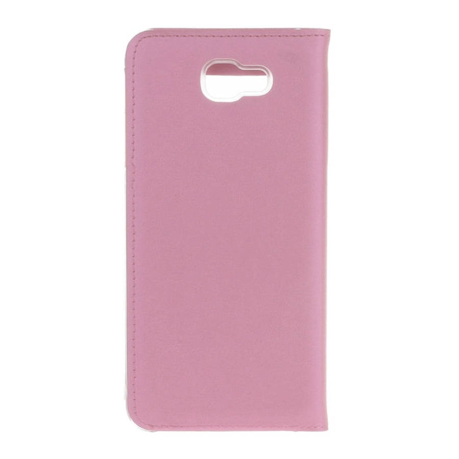 For Galaxy J5 (2017) (US Version) Litchi Texture Horizontal Flip Leather Case with Call Display ID