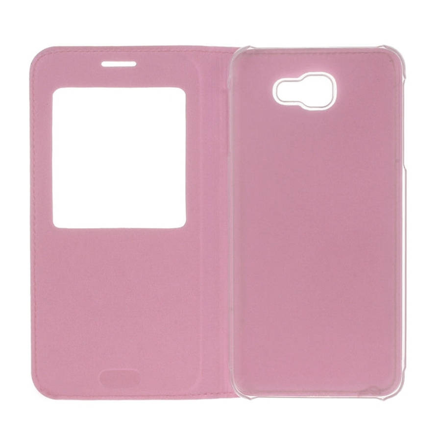 For Galaxy J5 (2017) (US Version) Litchi Texture Horizontal Flip Leather Case with Call Display ID