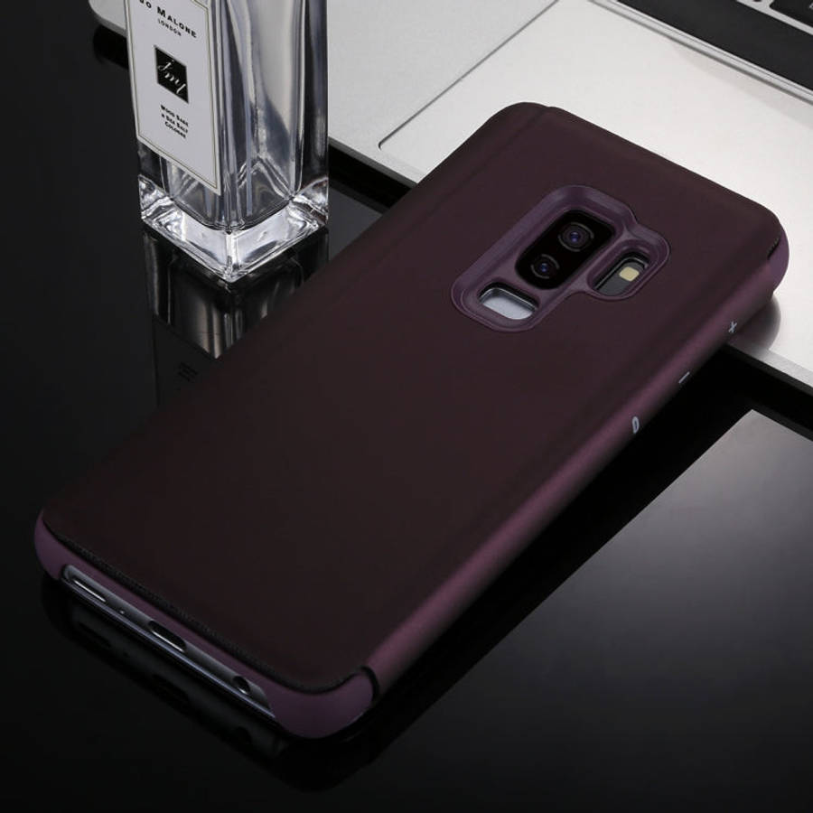 For Galaxy S9+ Electroplating Mirror Horizontal Flip Leather Case with Holder, For Galaxy S9+