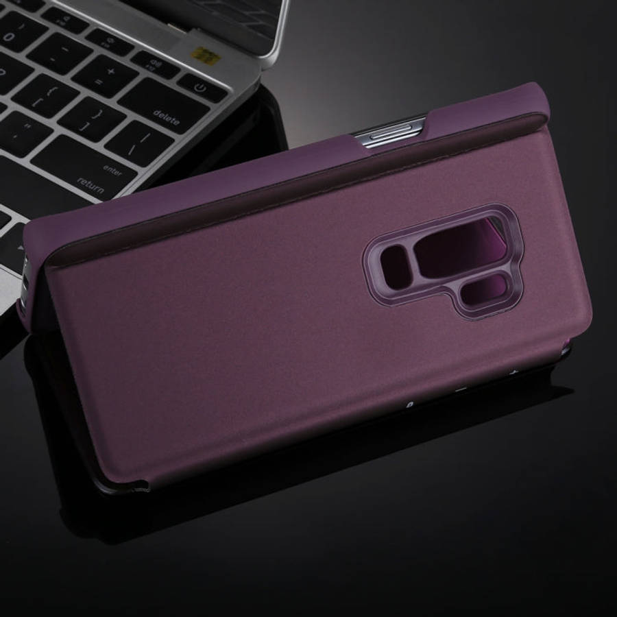 For Galaxy S9+ Electroplating Mirror Horizontal Flip Leather Case with Holder, For Galaxy S9+