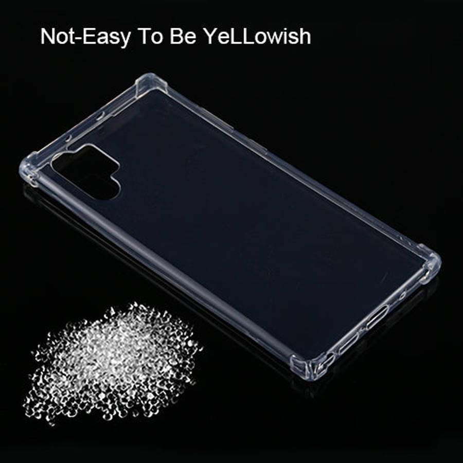 For Galaxy Note10+ Four-Corner Shockproof Ultra-Thin Transparent TPU Case, For Galaxy Note10+