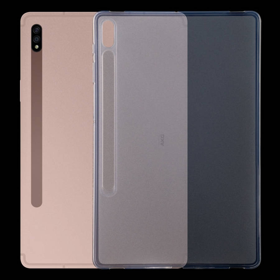 For Samsung Galaxy Tab S7 Plus 0.75mm Shockproof Outside Glossy Inside Frosted TPU Protective Cas...