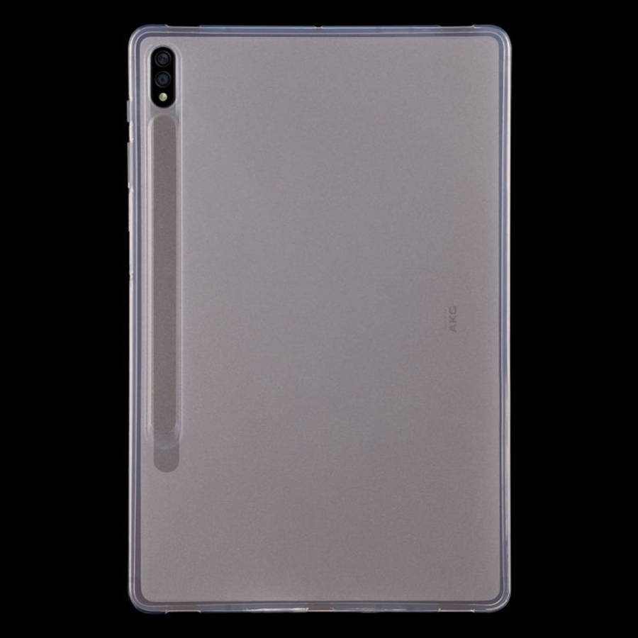For Samsung Galaxy Tab S7 Plus 0.75mm Shockproof Outside Glossy Inside Frosted TPU Protective Cas...