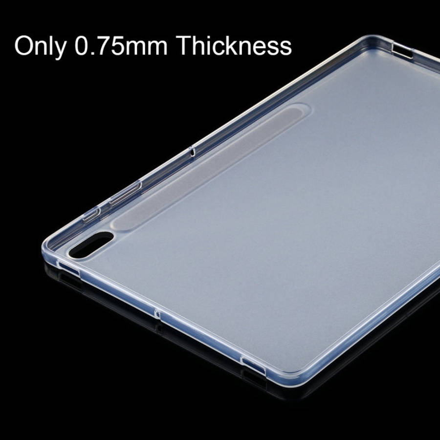 For Samsung Galaxy Tab S7 Plus 0.75mm Shockproof Outside Glossy Inside Frosted TPU Protective Cas...