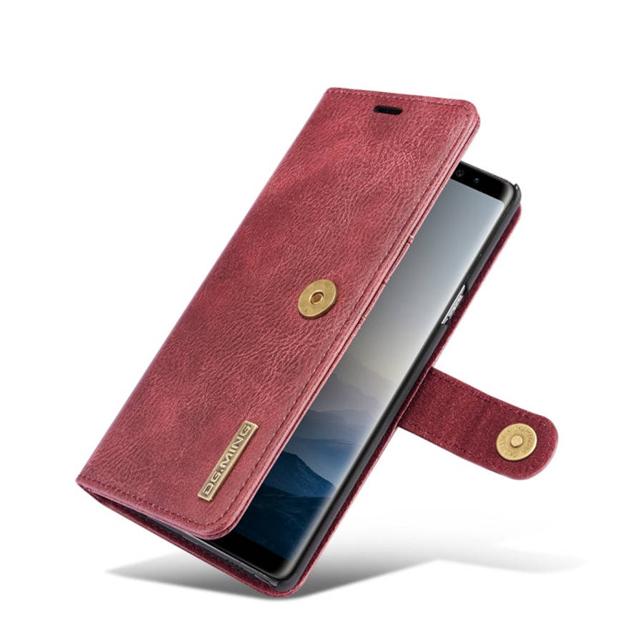 DG.MING Crazy Horse Texture Flip Detachable Magnetic Leather Case for Galaxy Note 9, with Holder ...
