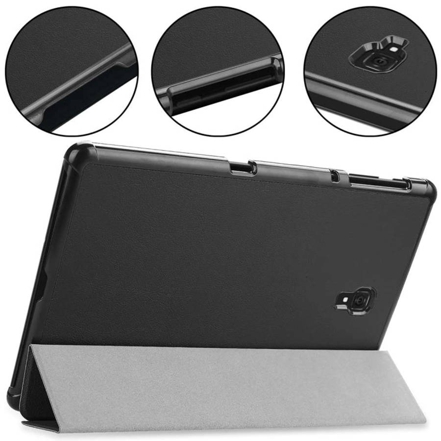 Custer Texture Horizontal Flip PU Leather Case for Galaxy Tab A 10.5 / T595 & T590, with Three-fo...