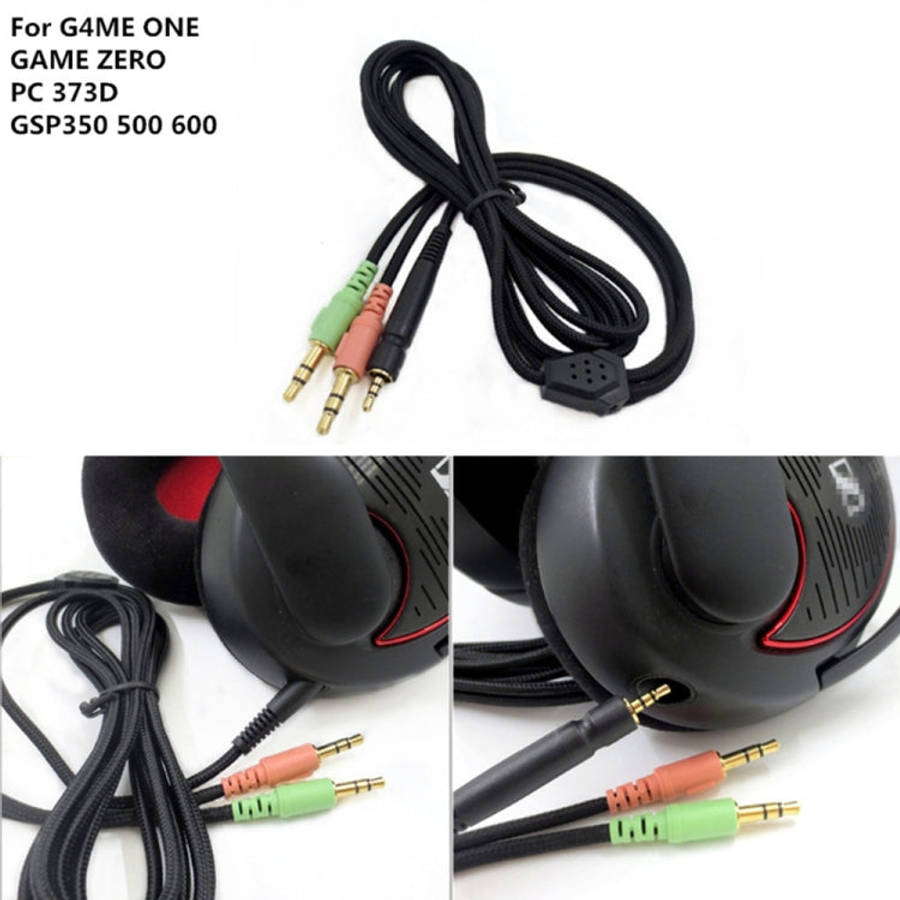 ZS0076 PC Version Gaming Headphone Cable for Sennheiser PC 373D GSP350 GSP500 GSP600 G4ME ONE GAM...