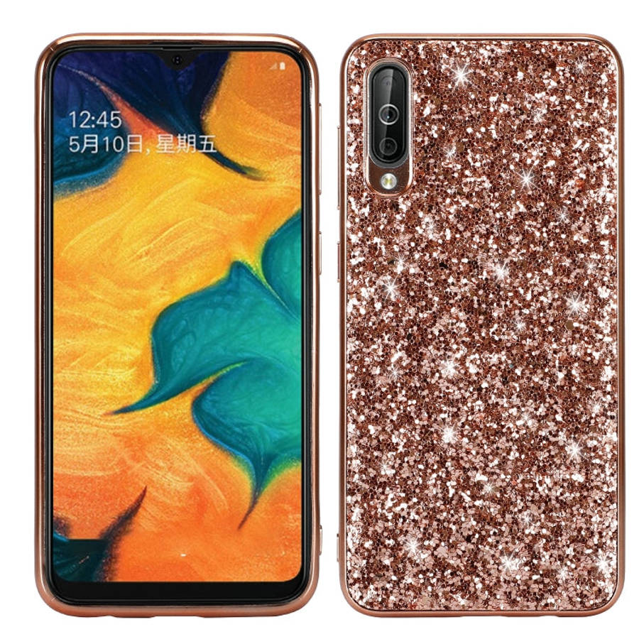 Glittery Powder Shockproof TPU Case for Galaxy A70, For Galaxy A70