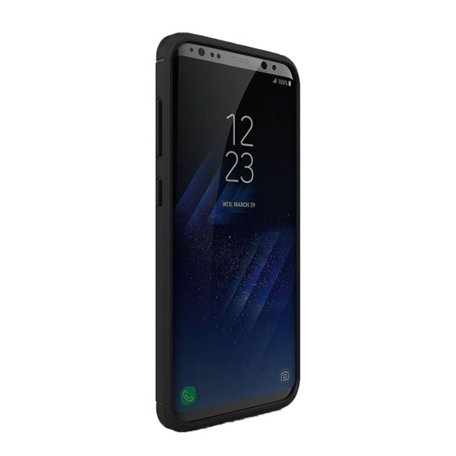 For Galaxy S8 + / G9550 Brushed Carbon Fiber Texture Shockproof TPU Protective Cover Case, For Ga...