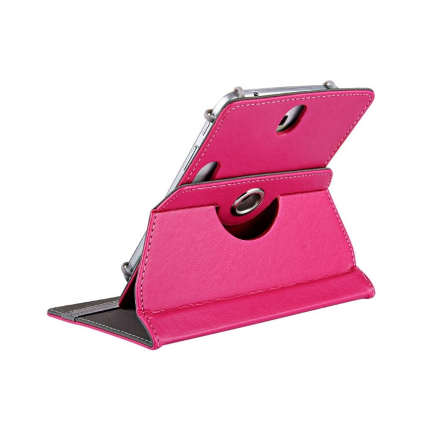 7 inch Tablets Leather Case Crazy Horse Texture 360 Degrees Rotation Protective Case Shell with H...