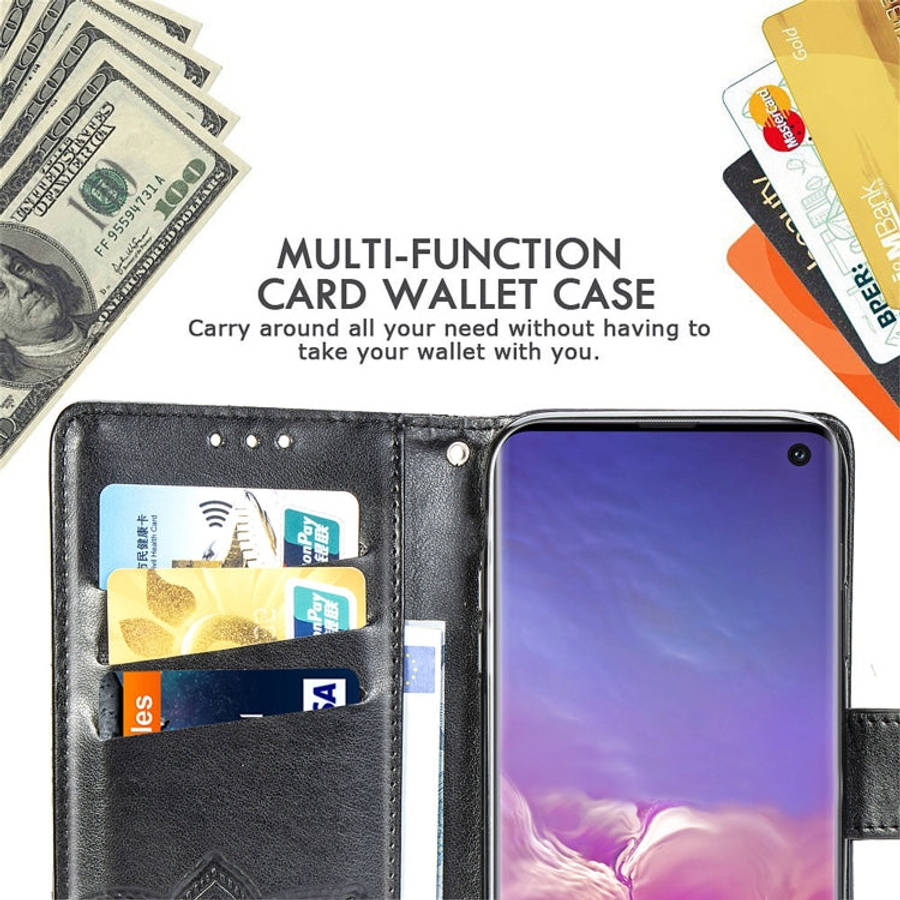 Butterfly Love Flowers Embossing Horizontal Flip Leather Case for Galaxy S10e, with Holder & Card...