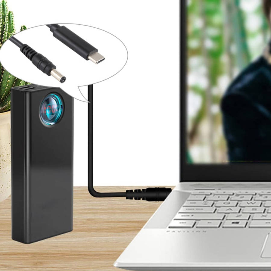 USB-C / Type-C to 5.5 x 2.1mm Laptop Power Charging Cable, Cable Length: about 1.5m, Type-C to 5....