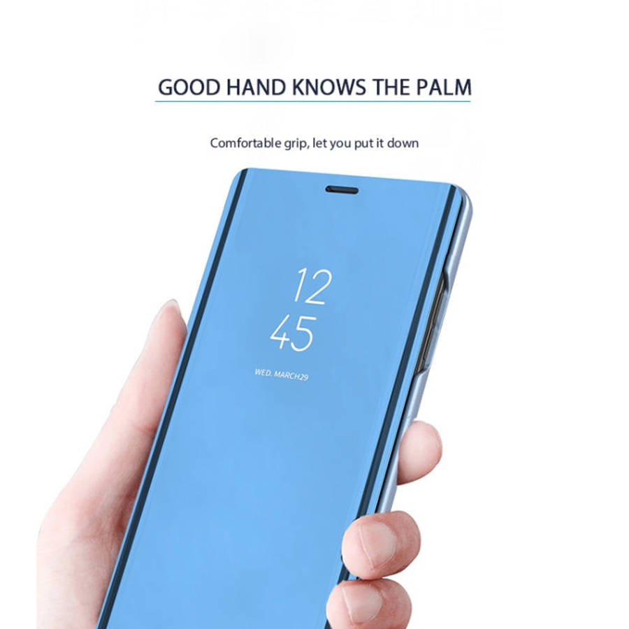 Electroplating Mirror Horizontal Flip Leather Case for Galaxy A70 , with Holder, For Galaxy A70