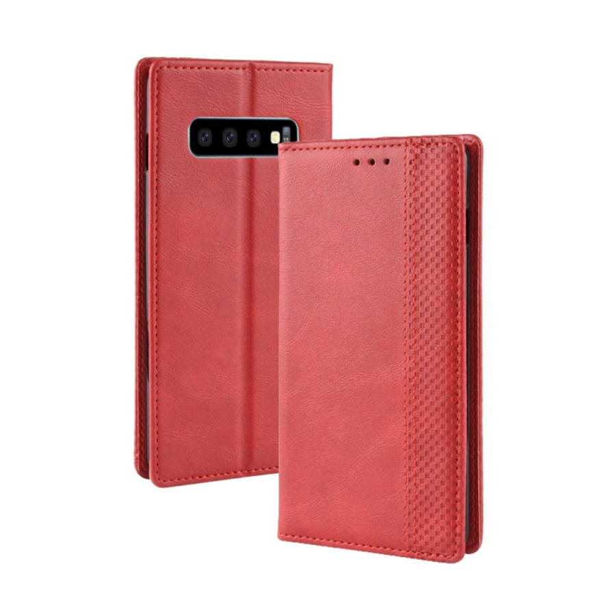 Magnetic Buckle Retro Crazy Horse Texture Horizontal Flip Leather Case for Galaxy S10 (5G), with ...
