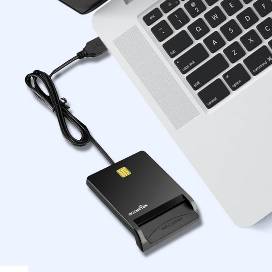 ROCKETEK SCR1-C CAC ID SIM Chip Smart Card Reader, SCR1-C