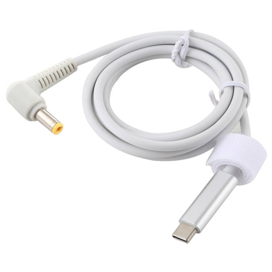 USB-C / Type-C to 5.5 x 2.5mm Laptop Power Charging Cable, Cable Length: about 1.5m, Type-C to 5....