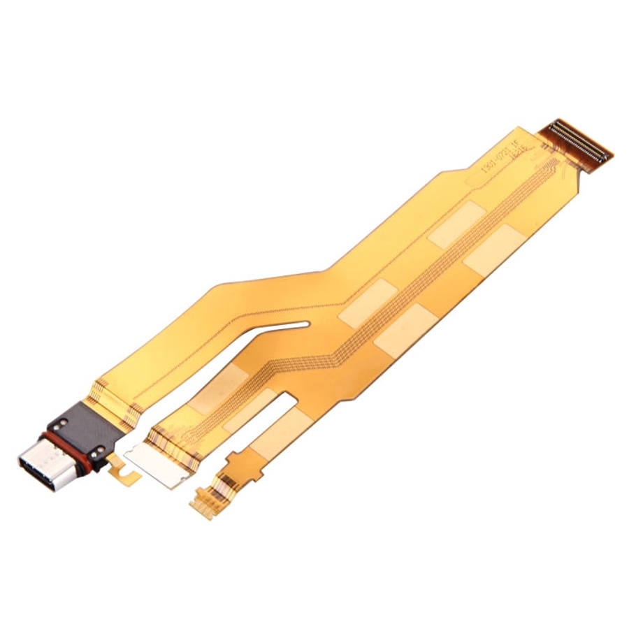 Charging Port + LCD Flex Cable for Sony Xperia XZ , For Xperia XZ