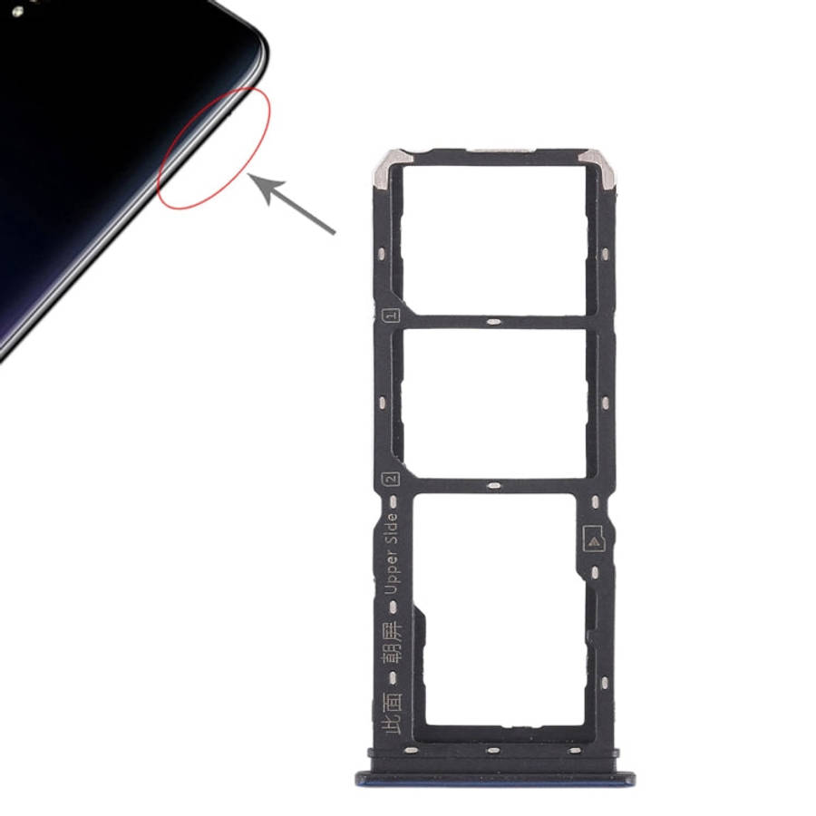 For Vivo Y97 2 x SIM Card Tray + Micro SD Card Tray, For Vivo Y97