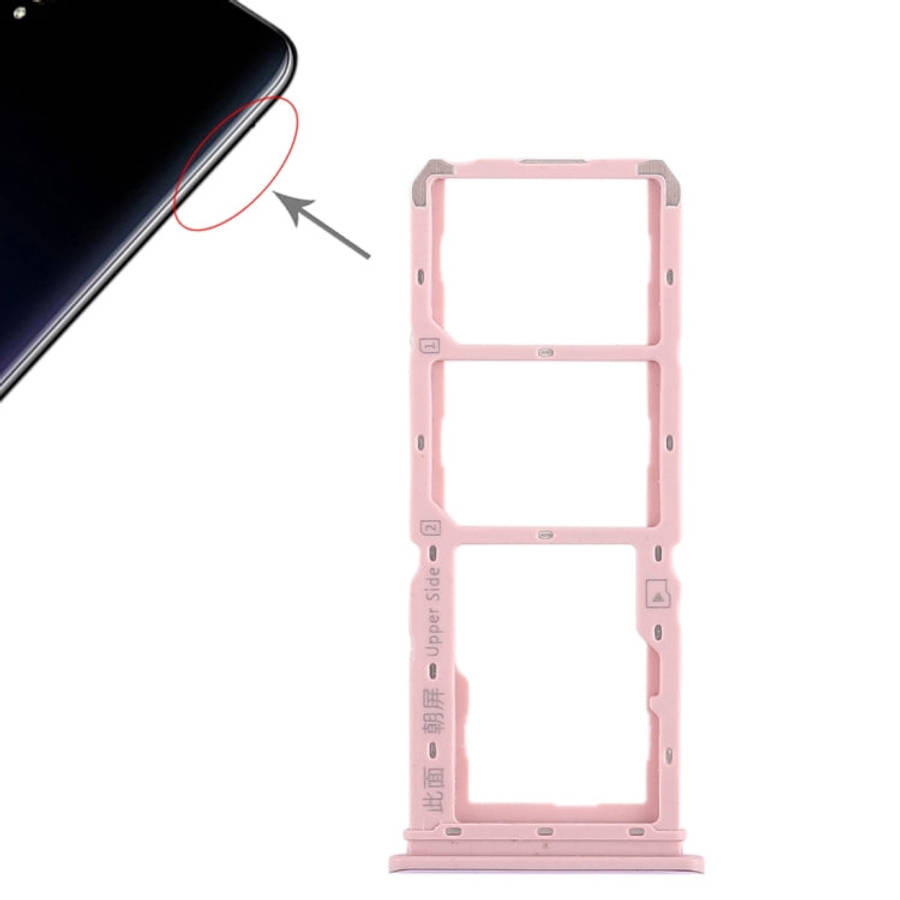 For Vivo Y97 2 x SIM Card Tray + Micro SD Card Tray, For Vivo Y97