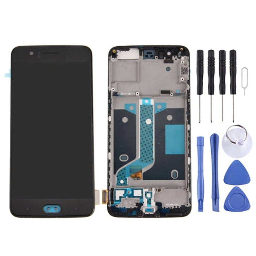 For OnePlus 5  Digitizer Full Assembly with Frame OEM LCD Screen, For OnePlus 5