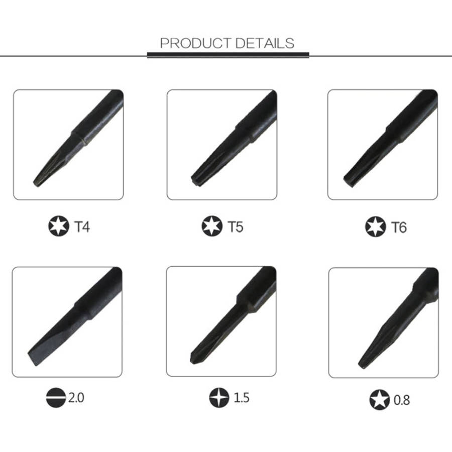 6 in 1 Precision Screwdriver Set Magnetic Electronic Screwdrivers Set for Mobile Phone Notebook L...
