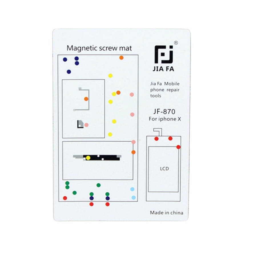 JIAFA Magnetic Screws Mat for iPhone X, For X