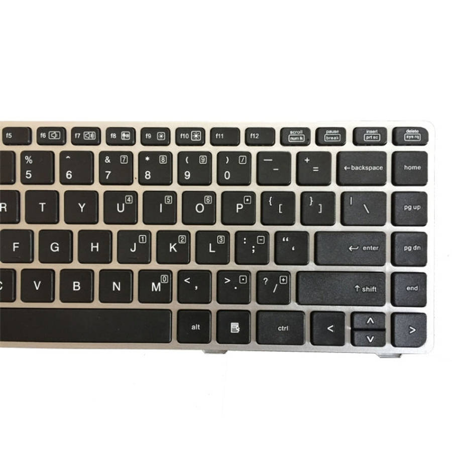US Version Keyboard with Silver Frame for HP EliteBook 8470B 8470P 8470 8460 8460p 8460w ProBook ...