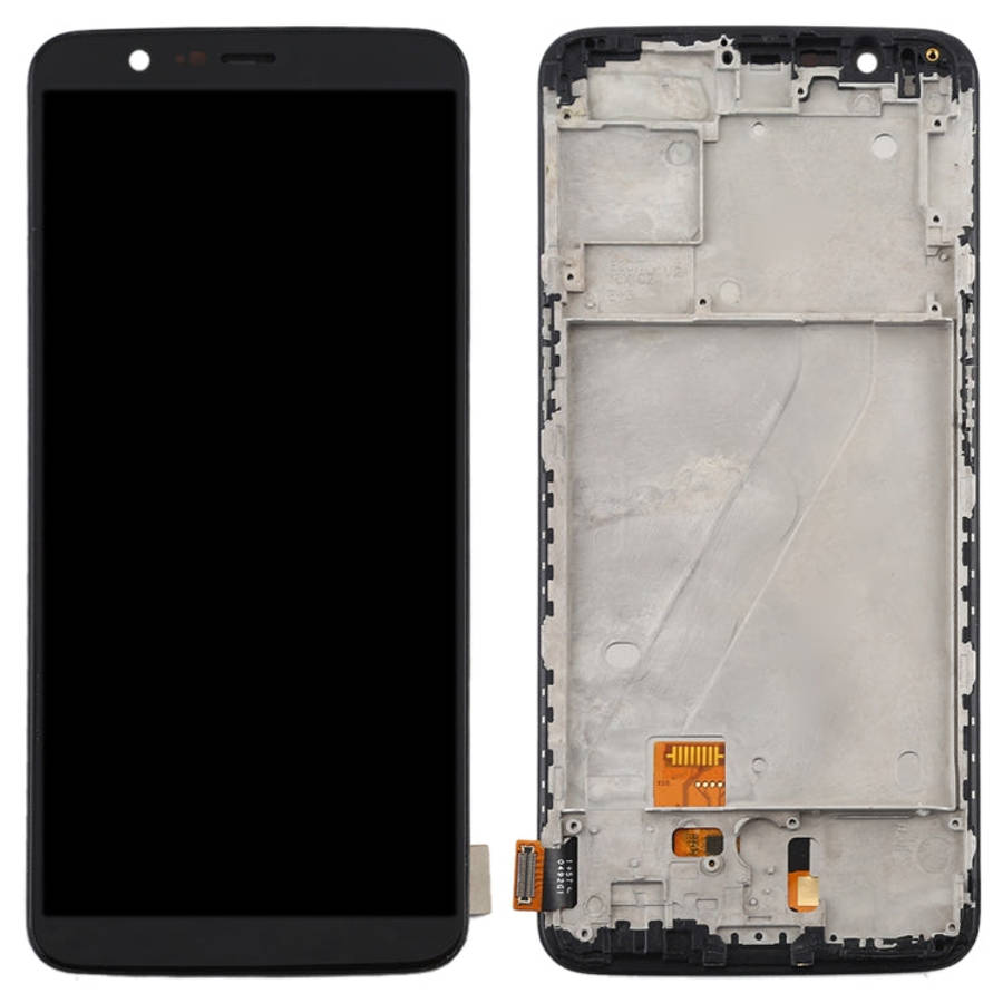 For OnePlus 5T A5010 TFT Material LCD Screen and Digitizer Full Assembly with Frame, For OnePlus 5T