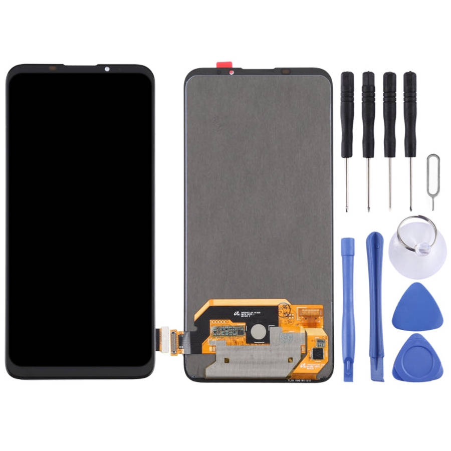 Original OLED Material LCD Screen and Digitizer Full Assembly For Meizu 16T, For Meizu 16T(OLED M...