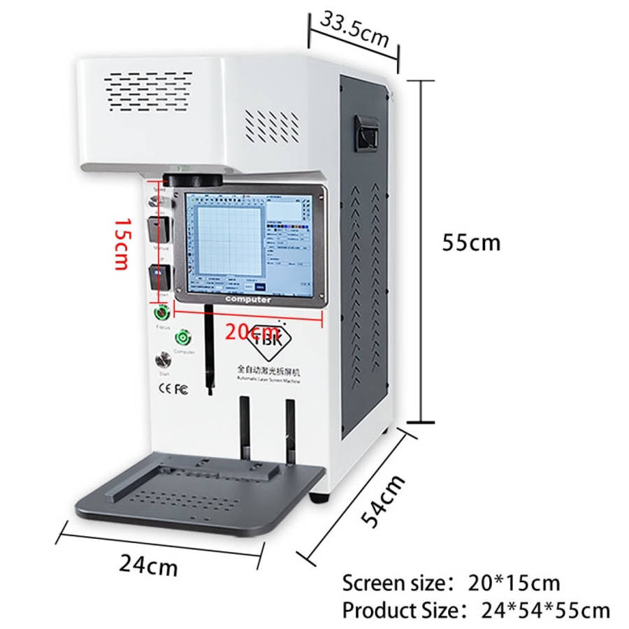 TBK958B Automatic Mini Laser Marking Screen Separater Repair Machine, TBK-958B