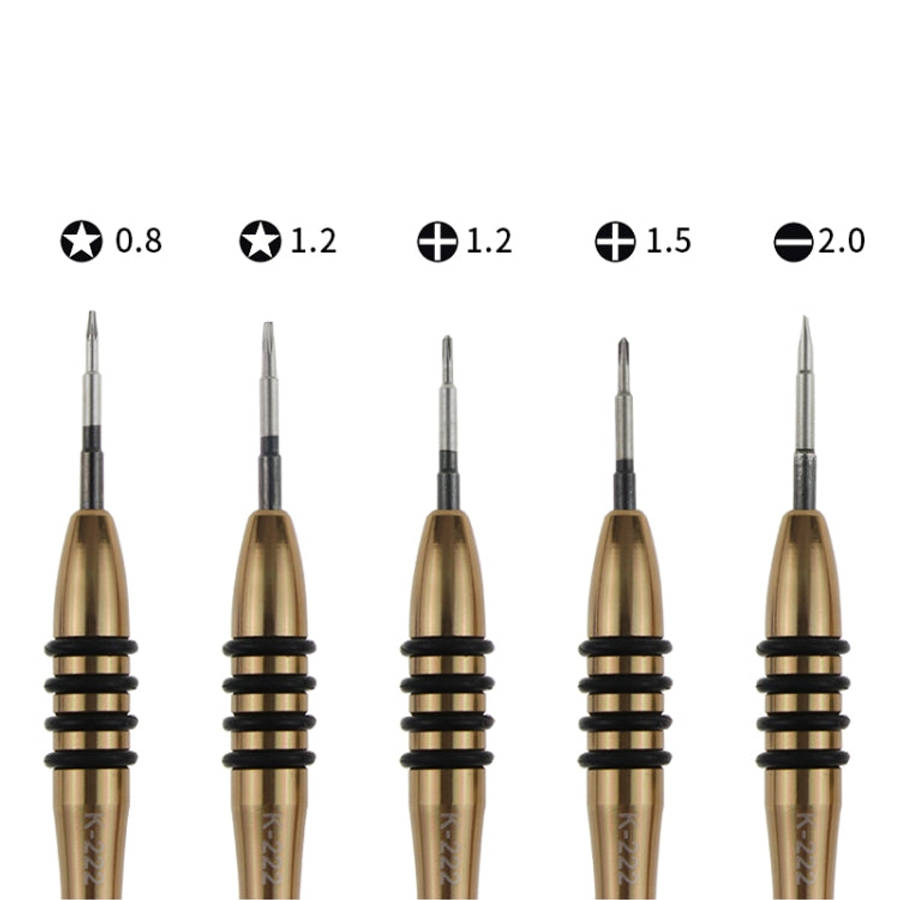 Kaisi K-5222 7 in 1 Plastic Opening Pick + Precision Screwdriver Set Tablet PC Cell Phone Repair ...