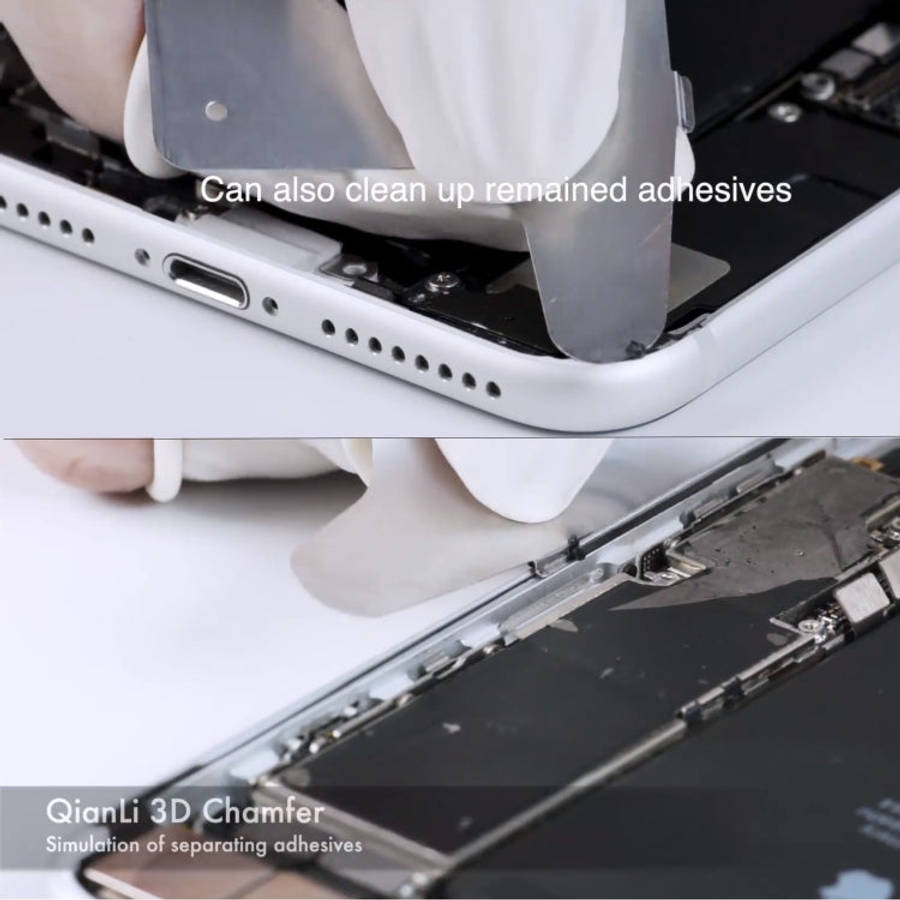 10 PCS QIANLI 3D Ultra Thin Pry Spudger Screen Disassembling Card, 3D Ultra Thin