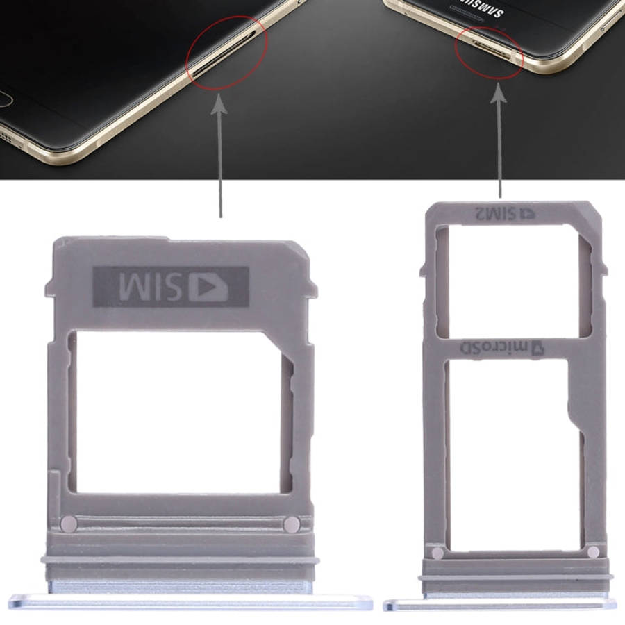 For Galaxy A520 / A720 2 SIM Card Tray + Micro SD Card Tray, For Galaxy A520 / A720, For Samsung ...
