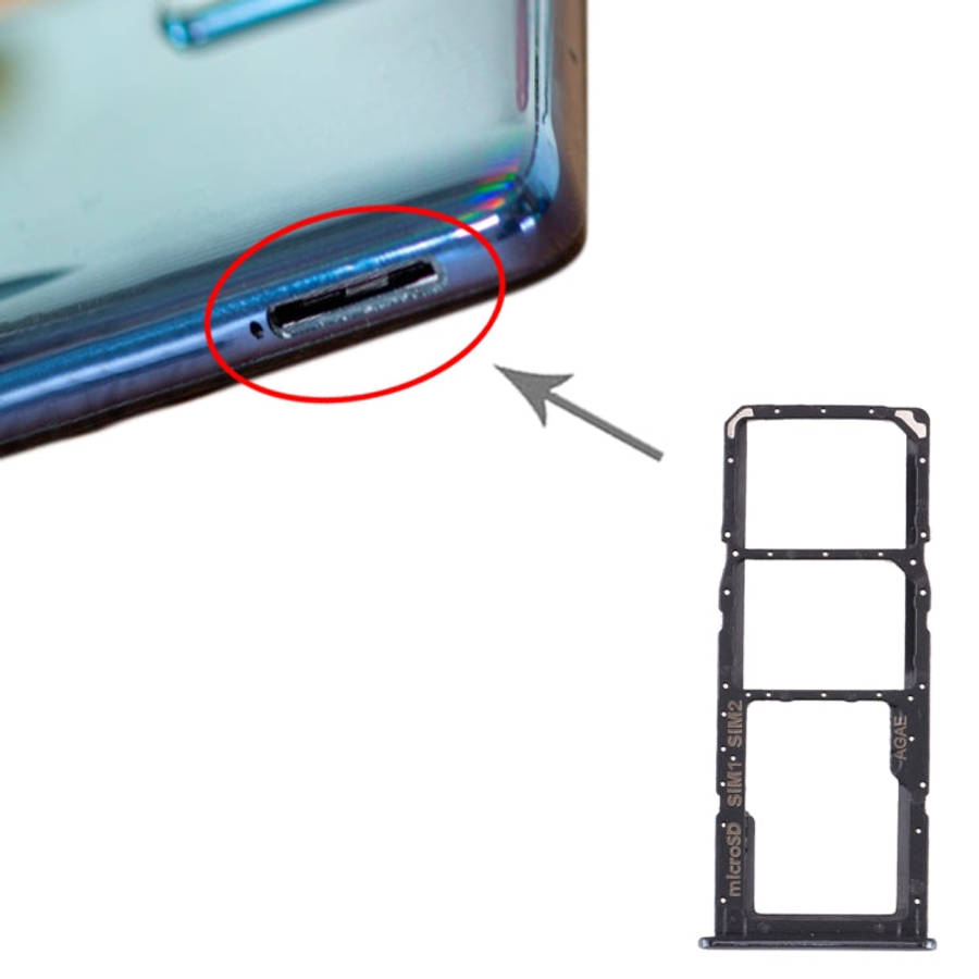 For Samsung Galaxy A71 SIM Card Tray + SIM Card Tray + Micro SD Card Tray, For Samsung Galaxy A71...