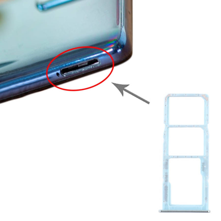 For Samsung Galaxy A71 SIM Card Tray + SIM Card Tray + Micro SD Card Tray, For Samsung Galaxy A71...