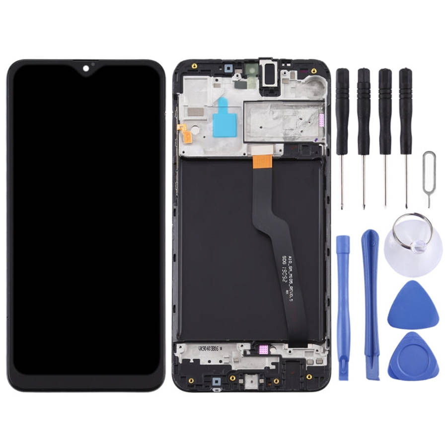 LCD Screen and Digitizer Full Assembly With Frame for Samsung Galaxy A10 / SM-A105F (Single Card ...