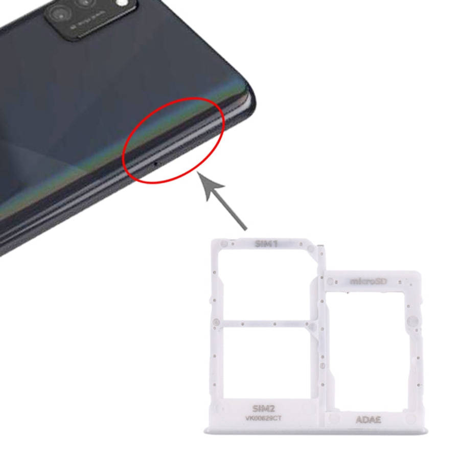 For Samsung Galaxy A41 / A415 SIM Card Tray + SIM Card Tray + Micro SD Card Tray, For Samsung Gal...