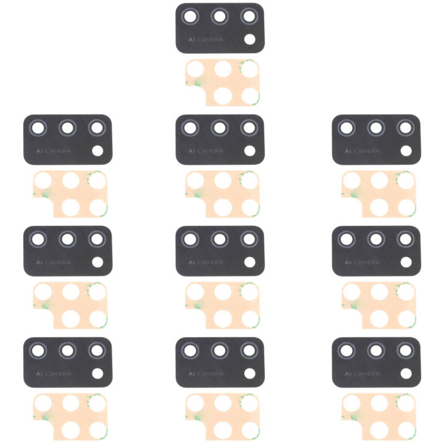For Samsung Galaxy M02S SM-M025 10pcs Back Camera Lens, For Samsung Galaxy M02s
