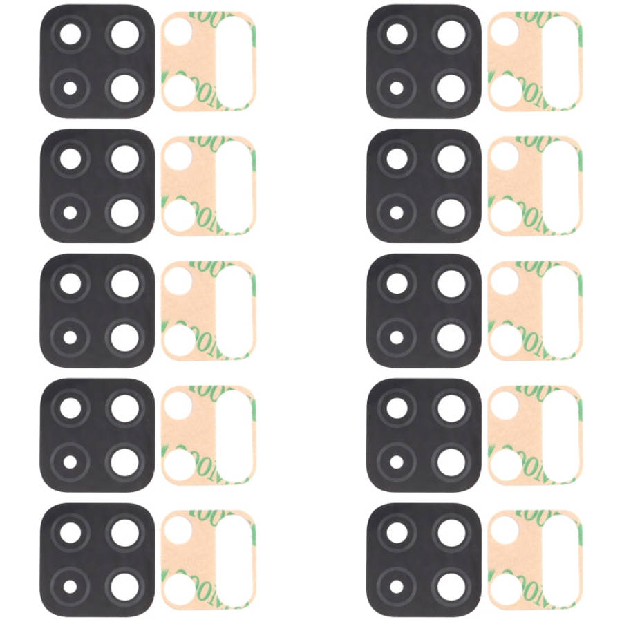 For Samsung Galaxy A22 SM-A225 10pcs Back Camera Lens, For Samsung Galaxy A22