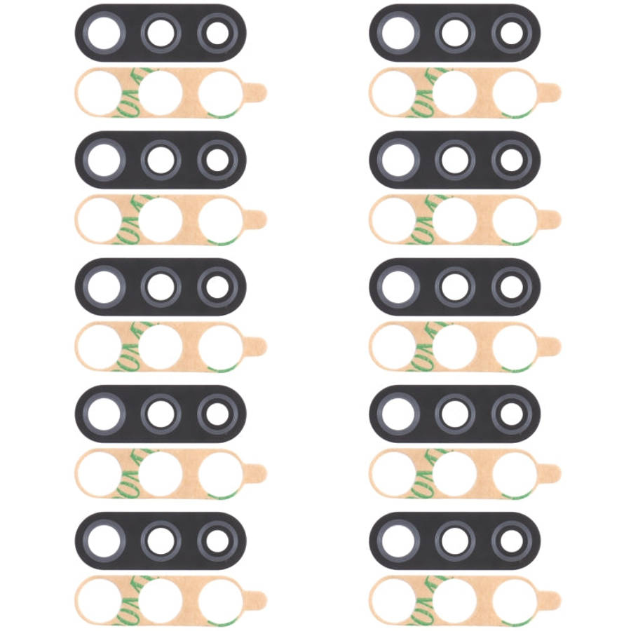 For Samsung Galaxy M11 SM-M115 10pcs Back Camera Lens, For Samsung Galaxy M11