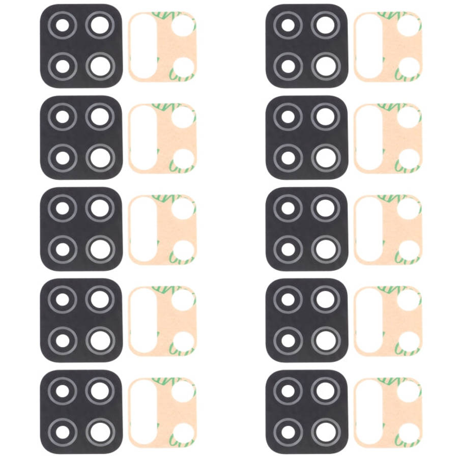 For Samsung Galaxy M12 SM-M127 10pcs Back Camera Lens, For Samsung Galaxy M12